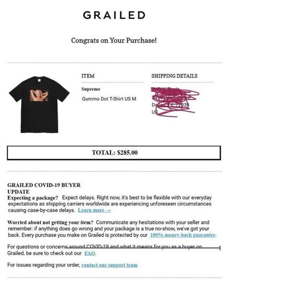 Supreme Gummo Dot Black T-shirt - Picture 5 of 6